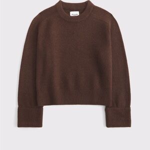 Abercrombie & Fitch Chocolate Brown Crew Neck Sweater